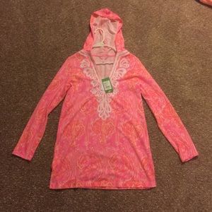 ❌ SOLD ❌ Tiki Pink Tappin it Back Shel Coverup